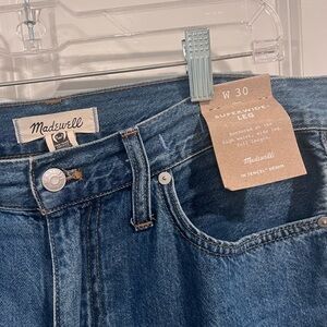 Madewell - Size 30 Super-Wide Leg Jeans